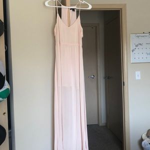 Light pink F21 maxi dress